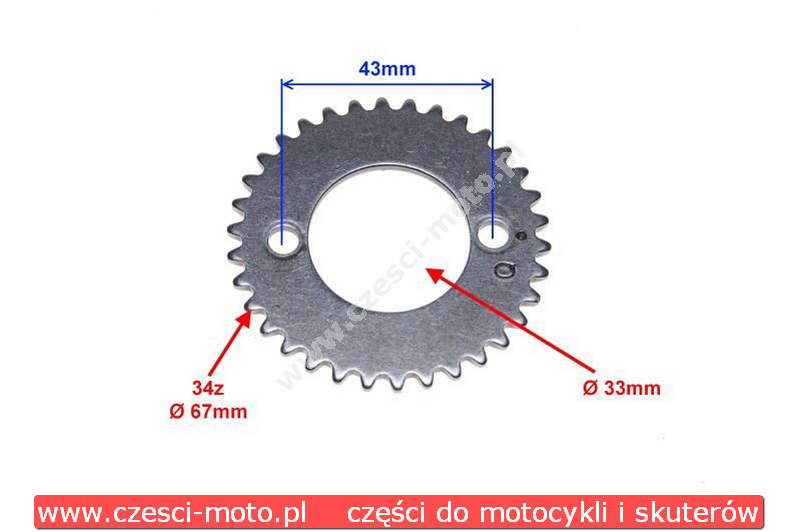 KOŁO WAŁKA ROZRZĄDU SILNIK 156FMI - motocykle 125ccm