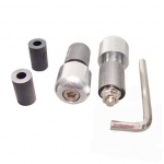 Końcówki ciężarki kierownicy srebrne 17/13mm