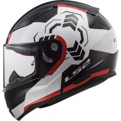  Kask LS2 FF353 Rapid Ghost White Black Red