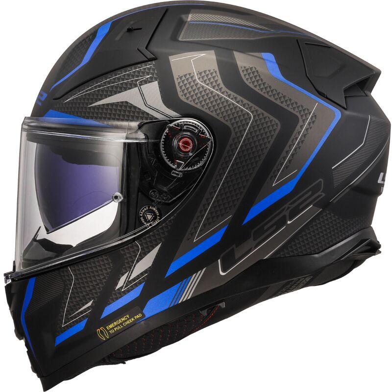 Kopia Kask LS2 FF811 Vector II Alizer Matt Black Blue