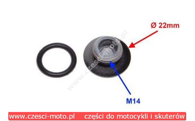 Korek górny pokrywy lewej (mały) do motocykli 125 ccm z silnikiem 154FMI