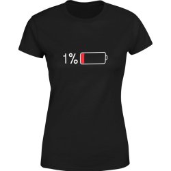  Koszulka damska 1% Energii Bateria ładowanie