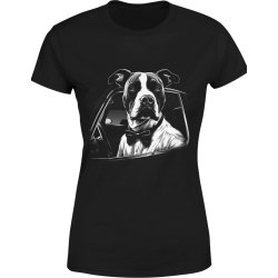  Koszulka damska Amstaff pies z psem