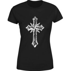  Koszulka damska Chrześcijańska Krzyż Religijna 