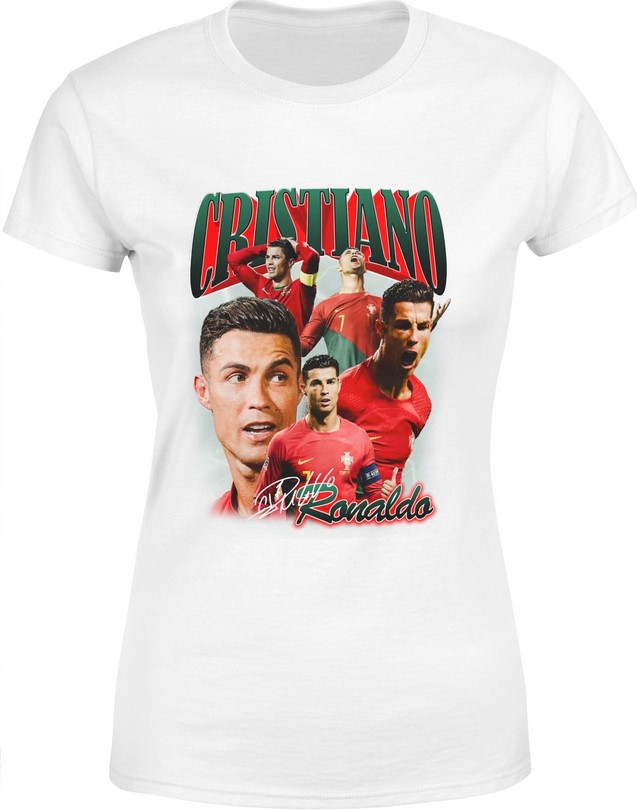 Koszulka damska Cristiano Ronaldo AL-NASSR Portugalia piłkarska biała