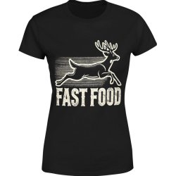  Koszulka damska Fast food jeleń z jeleniem