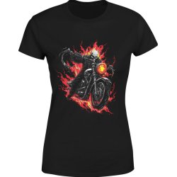  Koszulka damska Ghost Rider Czaszki Motocyklowa