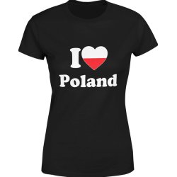  Koszulka damska I Love Poland Polska PL