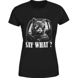  Koszulka damska Kot Say What? Z Kotem