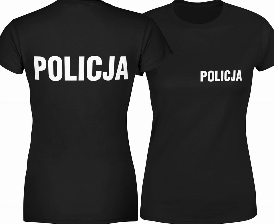Koszulka damska Policja prezent dla policjantki policyjna