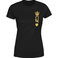  Koszulka damska Queen karta Królowa złota