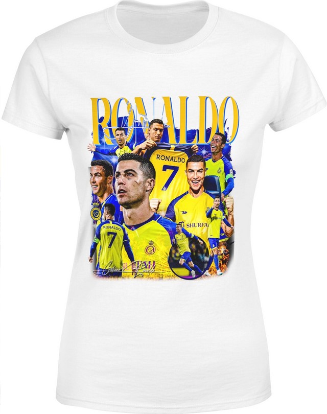 Koszulka damska Ronaldo AL-NASSR piłkarska biała