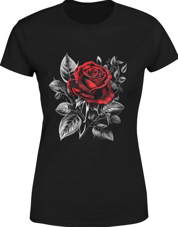 Koszulka damska Róża W Kwiaty Kwiat