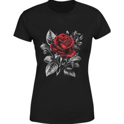  Koszulka damska Róża W Kwiaty Kwiat