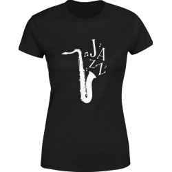 Koszulka damska Saksofon Muzyczna Jazz
