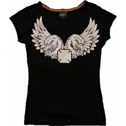  Koszulka damska T-Shirt motyw orły z krzyżem