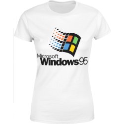  Koszulka damska Windows 95 vintage retro biała