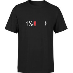  Koszulka męska 1% Energii Bateria ładowanie