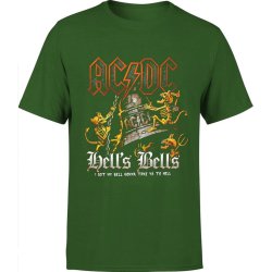 Koszulka męska ACDC AC/DC rockowa Hells Bells zielona