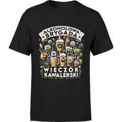  Koszulka męska Alkoholowa brygada Wieczór Kawalerski