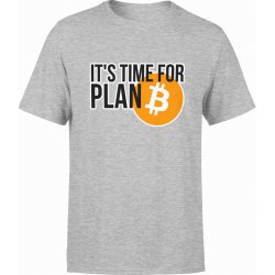  Koszulka męska Bitcoin - plan b Crypto Kryptowaluty Prezent Dla Informatyka Programisty szara