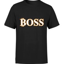  Koszulka męska Boss Bitcoin informatyk programista