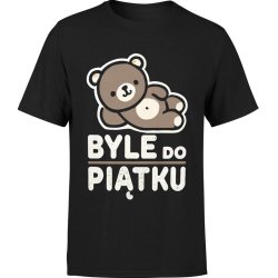  Koszulka męska Byle do piątku miś z misiem 
