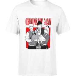  Koszulka męska Chainsaw Man anime manga biała