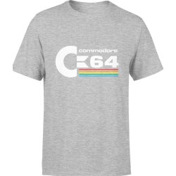  Koszulka męska Commodore dla informatyka programisty szara