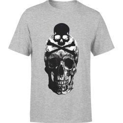  Koszulka męska Czaszki czaszka The Punisher Skull szara