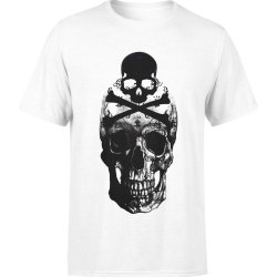  Koszulka męska Czaszki czaszka The Punisher Skull biała