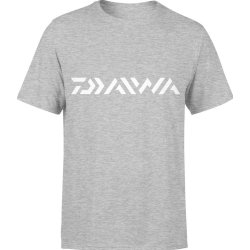  Koszulka męska Daiwa wędkarska prezent dla wędkarza rybaka szara