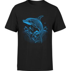  Koszulka męska Delfin niebieski Ryba