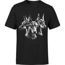  Koszulka męska Doberman dla psiarza z psami