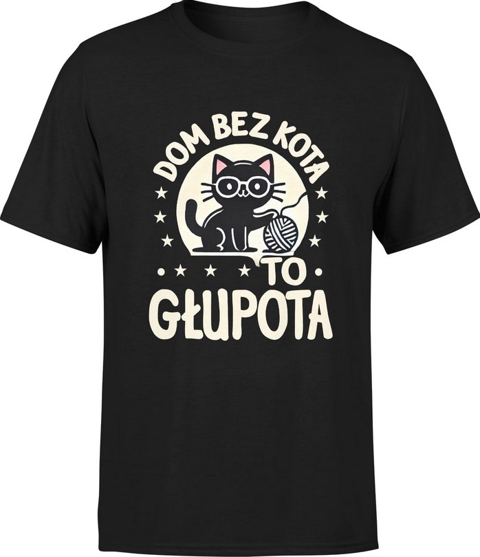 Koszulka męska Dom bez kota to głupota