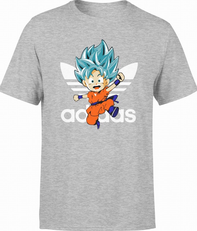 Koszulka męska Dragon Ball Goku szara