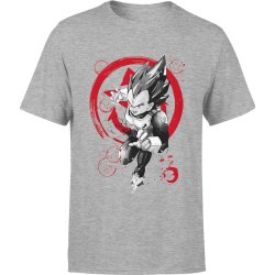  Koszulka męska Dragon Ball Vegeta szara