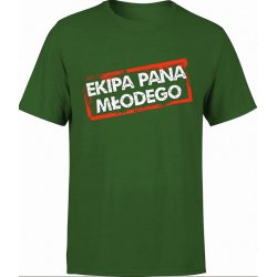  Koszulka męska Ekipa pana młodego Wieczór Kawalerski zielona