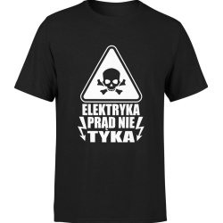  Koszulka męska Elektryka prąd nie tyka Elektryk