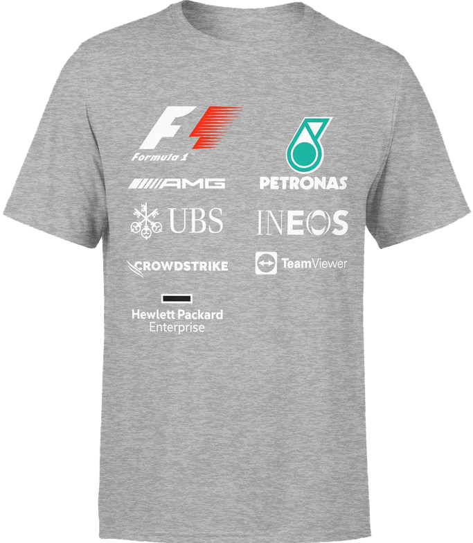 Koszulka męska F1 Petronas AMG Team szara