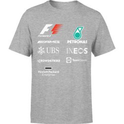  Koszulka męska F1 Petronas AMG Team szara