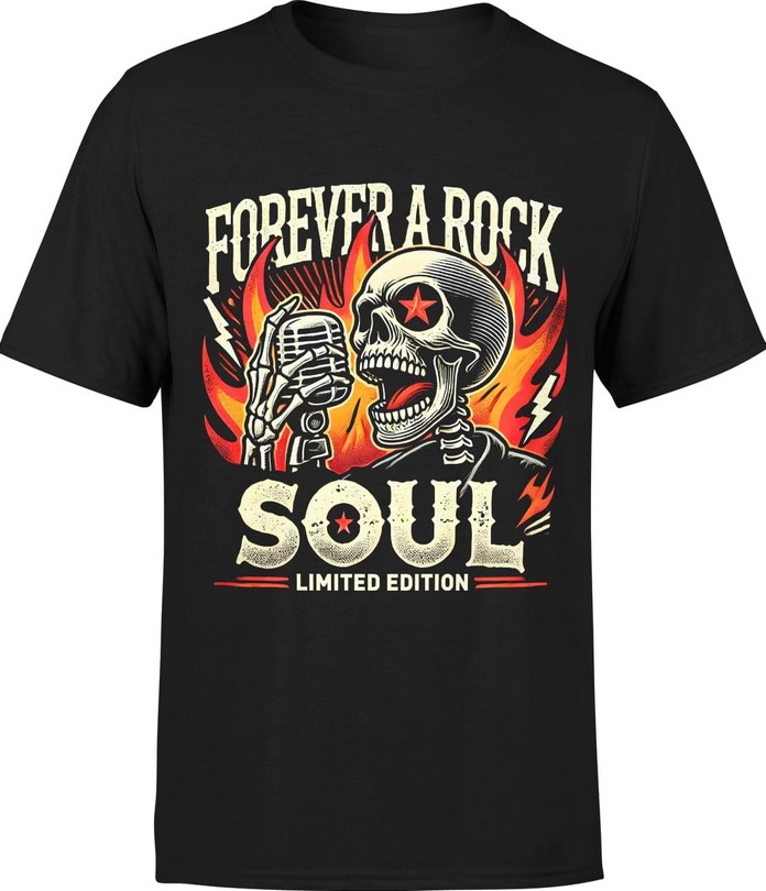 Koszulka męska Forever a rock soul metal metalowa