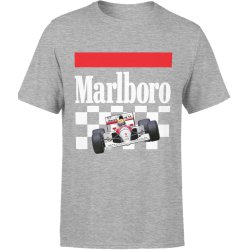  Koszulka męska Formula 1 bolid Marlboro szara