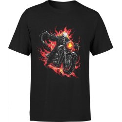 Koszulka męska Ghost Rider Czaszki Motocyklowa