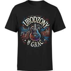  Koszulka męska Gitara Urodzony By Grać Gitarzysta