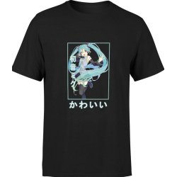  Koszulka męska Hatsune Miku nendoroid Music anime 