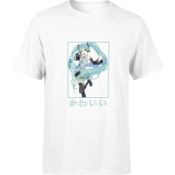  Koszulka męska Hatsune Miku nendoroid Music anime biała
