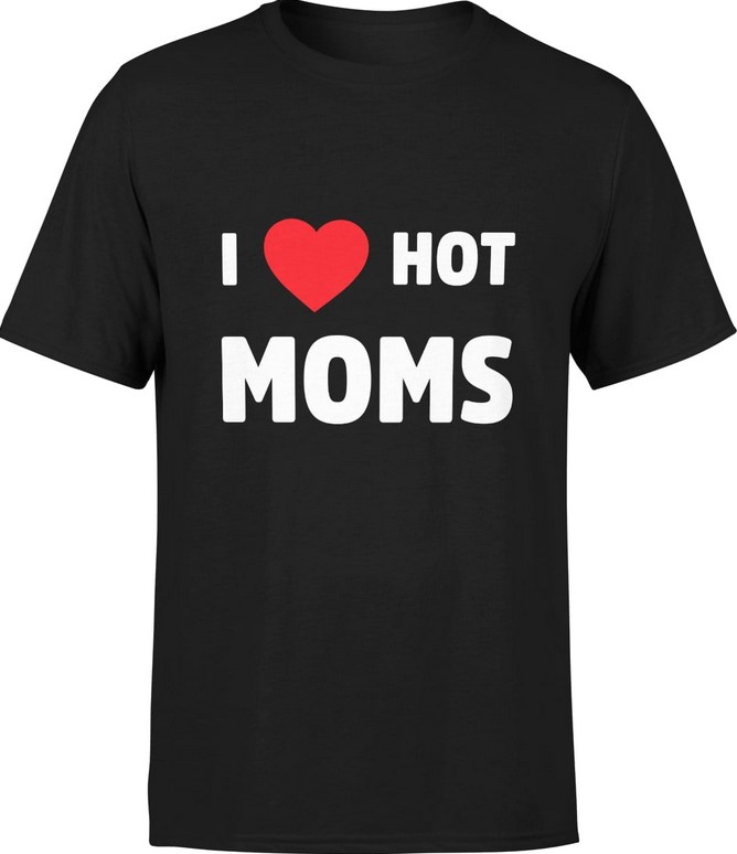 Koszulka męska I Love Hot Moms MILF