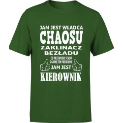  Koszulka męska Jam jest kierownik dla kierownika zielona