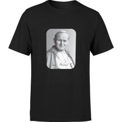  Koszulka męska Jan Pawel II 2 Papież Religijna Chrześcijańska